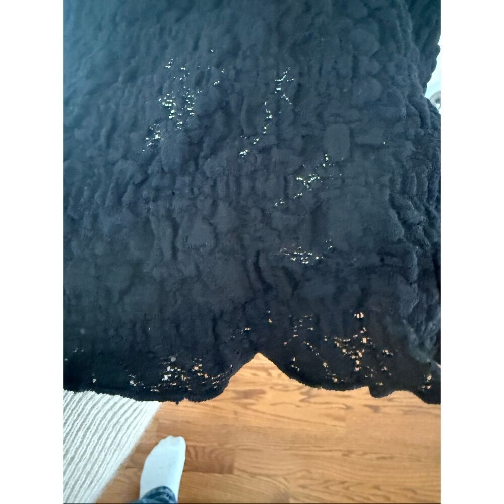 Lucky Brand Black Textured Stretch Swing Tank sz XXL - Picture 8 of 10